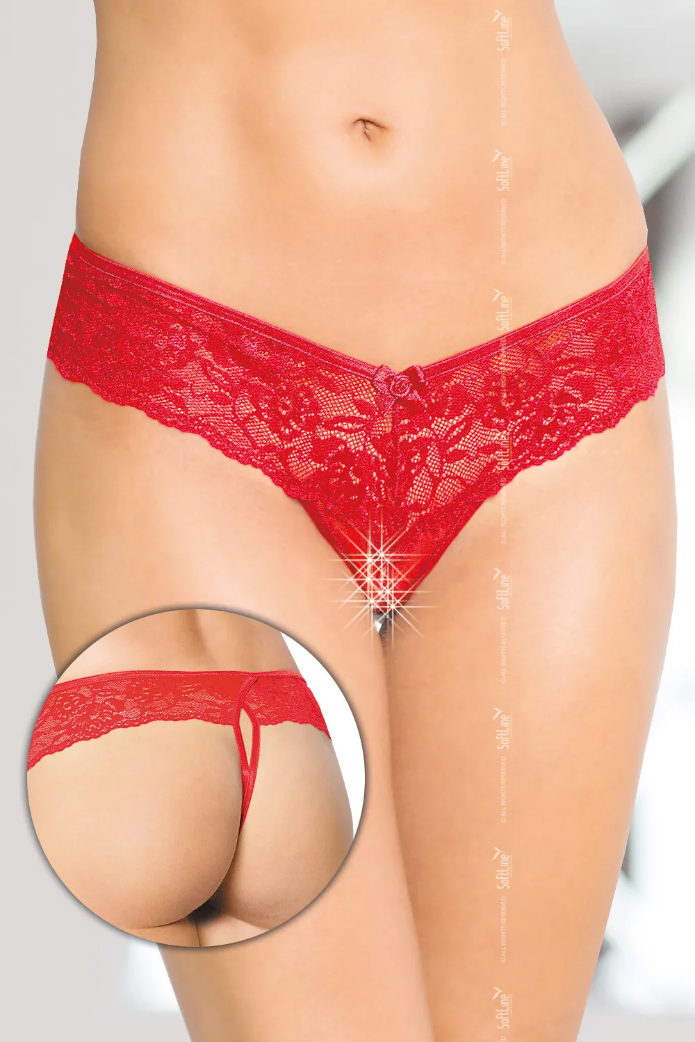 Трусы женские, M/L, красные