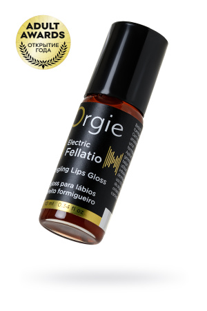 Блеск для губ с виброэффектом Orgie Sexy Vibe Electric Fellatio, содержащий компоненты растений Амазонии