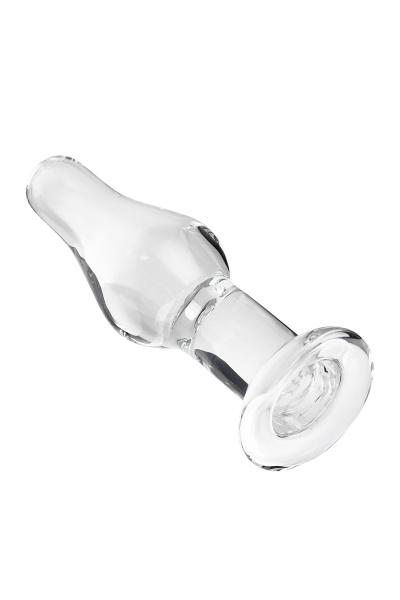 Анальная втулка Sexus Glass, стекло, прозрачная, 14,5 СМ, Ø 4 см