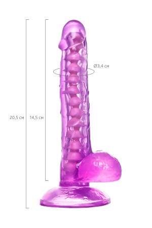 Фаллоимитатор  реалистичный   TOYFA A-Toys Celiam, TPE, фиолетовый, 20,5 см